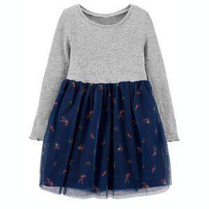 Toddler Girls Carter's Multi Tulle Floral Dress
